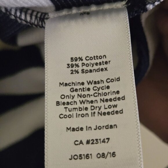 Talbots Striped Portrait Collar Jackie O Button Back Vintage Inspired Size Mp - Picture 6 of 6